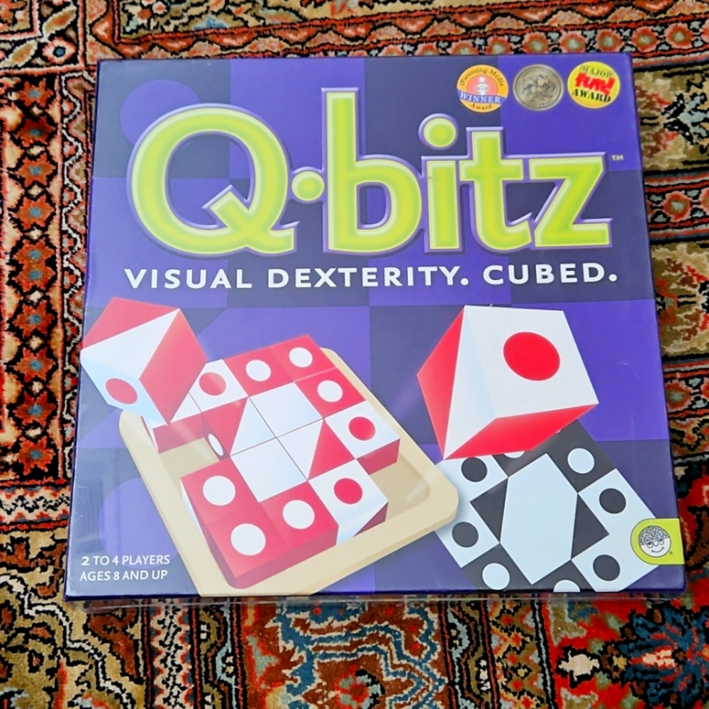 Mindware Q-Bitz Pattern Matching Fun Board Games | Ages 8 and up 2-4 Players